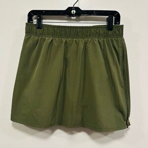 Anthropologie sincerely Jules Olive Green Elastic Waist Skort Size medium